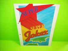 Rotomat Super Joker Original GERMAN Text Slot Machine Flyer Gambling BROCHURE 