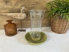 1125⚜️ Décoration Nichoir Mangeoire Pour Oiseaux en Verre Zolux Hauteur 21 Cm