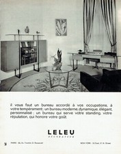 Advertising 1021 1963 Furniture Leleu Modern Office Decorator