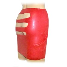 Jupe courte en latex pour