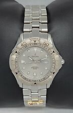 Mens Festina Tower Automotive Round Silver Tone Gray Dial Analog Watch 8811 E9