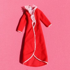 Robe de chambre rouges pour poupée Barbie Mattel vintage