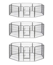 lionto Parc enclos pour chiens chiots et animaux de compagnie avec 1 porte 