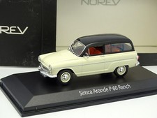Norev 1/43 - Simca P60 Ranch Black and White