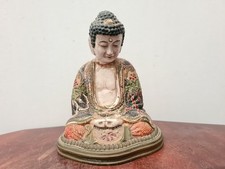 Japan Satsuma Porcelain Buddha, Glued Head 