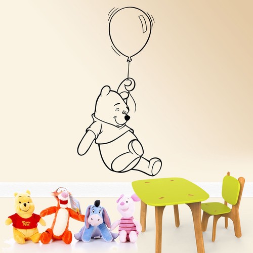 Winnie ourson autocollant - l'ourson,