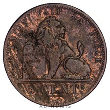 Belgique 5 centimes 1848