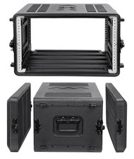 Diandian 6U Rack Case Shallow 17" Depth, 19" Rackmount Flight Case, Watertight D