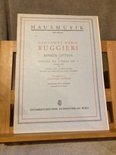Giovanni Maria Ruggieri Sonata Ottava partition violon basse guitare ed. OBW