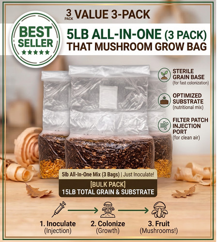 All one mushroom grow bag - mushroom, 5