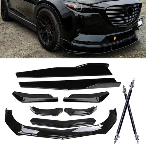 Front bumper lip spoiler - front,