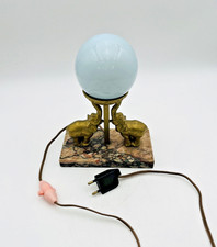 Art Deco Ball and Elephant Lamp on Marble Base - 653001