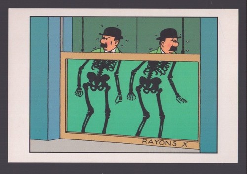 Carte postale tintin herge - postale, .