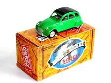 NOREV 1/43 CITROEN 2CV BAMBOO 1987 GREEN CONVERTIBLE CAR MINIATURE