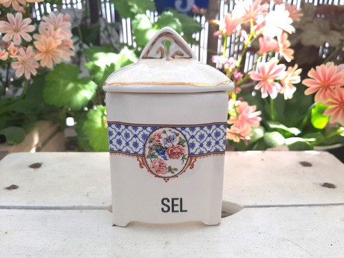 Ancien pot épice sel - ancien,