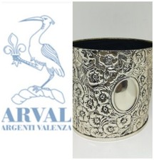 VALENZA SILVER PEN HOLDER - ARVAL Luciano Sacco PUNCHING 925°°°