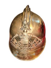 casque brigade sapeur pompier de PARIS, modèle 1909 /23 dit à verrou, démontable