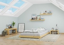 Petit lit en pin très bas