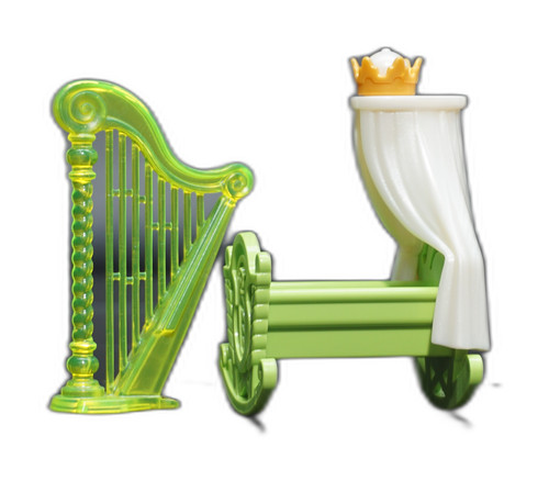 Playmobil berceau harpe - , vert