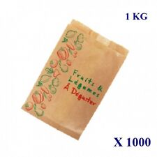 1000 sacs papier kraft brun