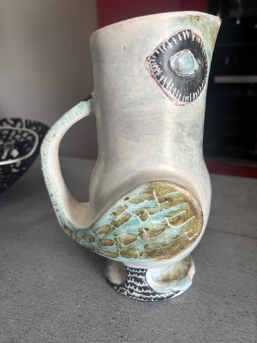 Pichet hibou vase grès - hibou,