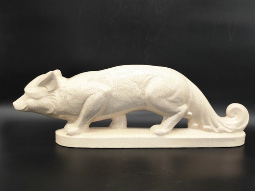 Sculpture renard art déco - sculpture,