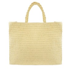 Femme Plage Sac Paille Shopping Sac Filles Pique-Nique Sac Voyage Courses Sac