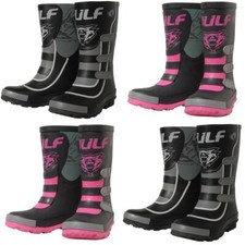 Wulfsport Cub Mud Stompers Kids Motorbike Wellington Boots Motocross Wellies