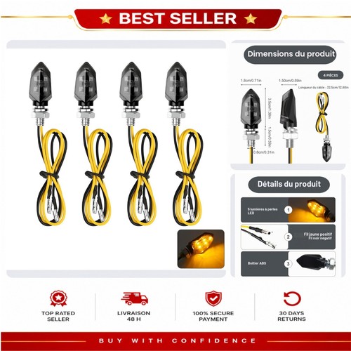 Mini clignotants moto - clignotants,