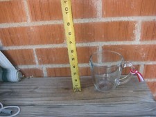 Vintage *** FRENCH Shape Style *** Libbey Clear Glass Mug Cup USA