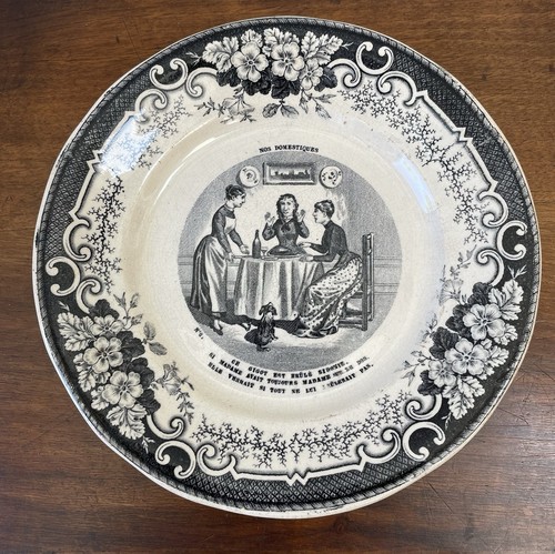 Assiette parlante xixème - parlante,