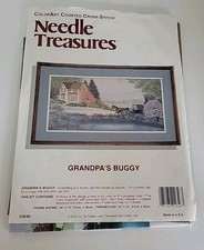 ColorArt Needle Treasures Grandpa's Buggy Counted Cross Stitch 20x10 No String 