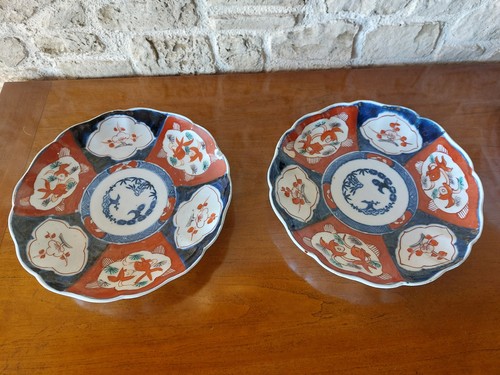 Deux assiettes anciennes imari - deux,