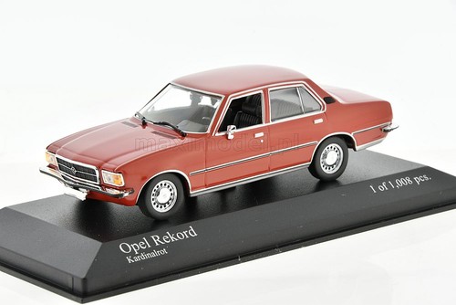 Opel rekord red - red, 1/43