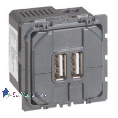 Prise double usb type 2 - usb, a,