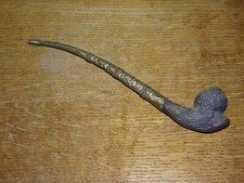 Pipe en Terre Cuite et Métal