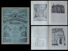 LA CONSTRUCTION MODERNE n°31 1913 CAISSE D'EPARGNE VERSAILLES, 43 ter RUE FOCH