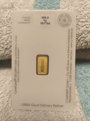 Lingot 1g - lingot, d'or