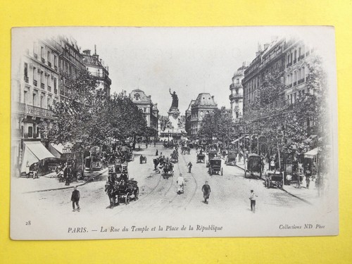 Cpa paris 1900 - paris, transport