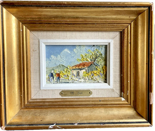 Tableau peinture couteau - tableau,