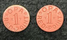 (2) OPA RATION TOKENS - RARE