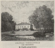 MÉDOC. SAINT-MÉDARD-EN-JALLE. Chateau Vieilleville (Cru Bourgeois). SMALL 1908