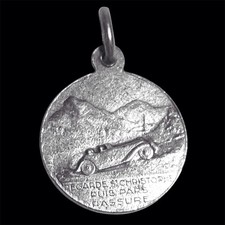 Médaille Automobile Années 30 Saint Christophe  signée CHL
