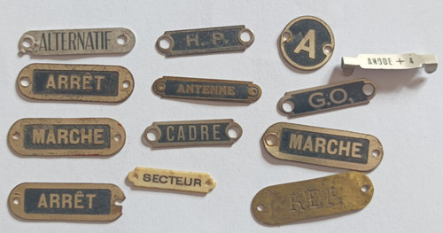 Lot ancienne plaque - ancienne, de