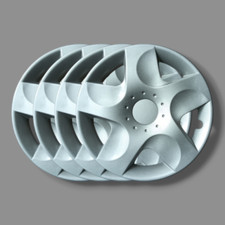 LOT DE 4 ENJOLIVEURS RENAULT NEW TWINGO 2007 POUR JANTES 14" SANS LOGO