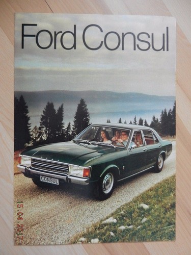 Catalogue ford consul - consul, 1972