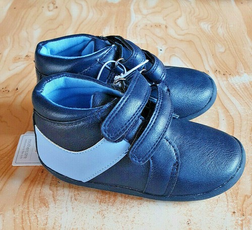 Chaussure simili cuir bleu - cuir,