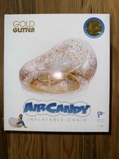Air Candy Inflatable City Style Chairs Holographic Glitter 40" Wide NEW SEALED 