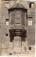 Germany, Nuremberg, bay window at Sebalder Presbytery, ca.1880, vintage album
