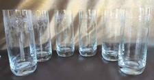 6 verres gobelets en cristal